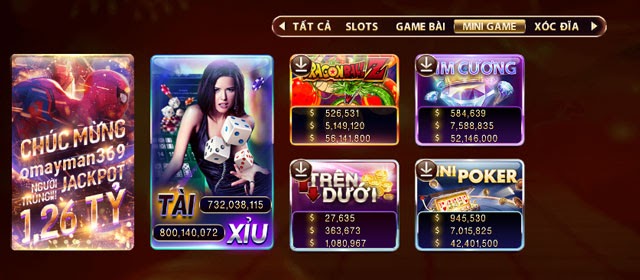 Danh sách minigame Zowin